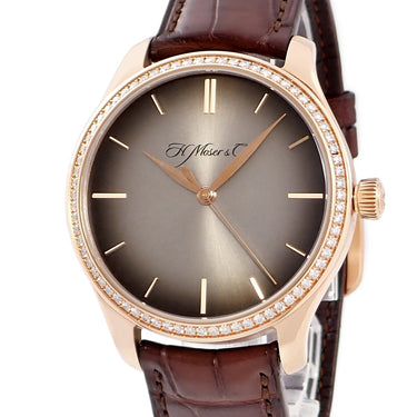 腕時計 H.モーザー H. MOSER & CIE. エンデバー センターセコンド 1200-0400 自動巻き メンズ K18RG無垢 純正ダイヤ シグネチャーフュメ