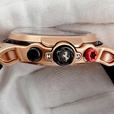 腕時計 ウブロ HUBLOT クラシックフュージョン フェラーリ GT キングゴールド 526.OX.0124.VR 自動巻き メンズ OH済 K18KG無垢 限定