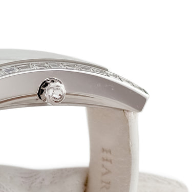 腕時計 ハリーウィンストン Harry Winston アヴェニュー C 330LQW クオーツ レディース K18WG無垢 純正バゲットダイヤ シェル