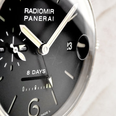 腕時計 パネライ PANERAI ラジオミール 8デイズ GMT PAM00200 H番 手巻き メンズ H番 K18WG無垢 ブラック パワーリザーブ デイト 限定
