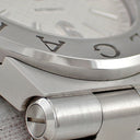 腕時計 ブルガリ BVLGARI ディアゴノ デイト DG40S 自動巻き メンズ シルバー ギョーシェ バー アラビア ステンレス 夜光