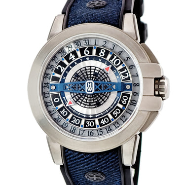 腕時計 ハリーウィンストン Harry Winston プロジェクト Z12 OCEAHR42ZZ001 自動巻き メンズ ザリウム ブルー レトログラード デイト 限定
