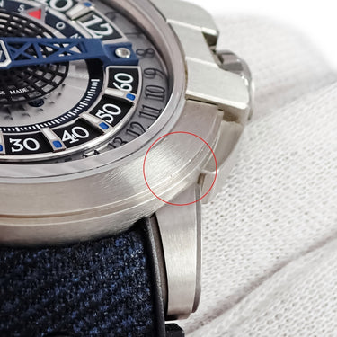 腕時計 ハリーウィンストン Harry Winston プロジェクト Z12 OCEAHR42ZZ001 自動巻き メンズ ザリウム ブルー レトログラード デイト 限定
