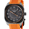 腕時計 エルメス HERMES H08 グラスファイバー SP1.746c W402992WW00 自動巻き メンズ べトン グレー オレンジ アラビア デイト