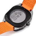 腕時計 エルメス HERMES H08 グラスファイバー SP1.746c W402992WW00 自動巻き メンズ べトン グレー オレンジ アラビア デイト
