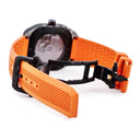 腕時計 エルメス HERMES H08 グラスファイバー SP1.746c W402992WW00 自動巻き メンズ べトン グレー オレンジ アラビア デイト