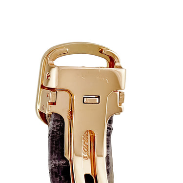 腕時計 カルティエ Cartier タンク アングレーズ SM WT100014 クオーツ レディース K18YG無垢 純正ダイヤ ローマン 青針 ギョーシェ
