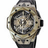 腕時計 ウブロ HUBLOT ビッグバン ウニコ サンブルー II マジックゴールド 418.MX.1103.RX.MXM22 自動巻き メンズ K18×チタン 限定