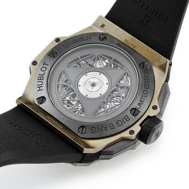 腕時計 ウブロ HUBLOT ビッグバン ウニコ サンブルー II マジックゴールド 418.MX.1103.RX.MXM22 自動巻き メンズ K18×チタン 限定