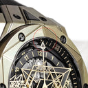 腕時計 ウブロ HUBLOT ビッグバン ウニコ サンブルー II マジックゴールド 418.MX.1103.RX.MXM22 自動巻き メンズ K18×チタン 限定