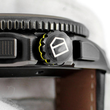腕時計 タグホイヤー TAG Heuer グランドカレラ キャリバー36RS クロノグラフ CAV5186 自動巻き メンズ ブラック イエロー チタン