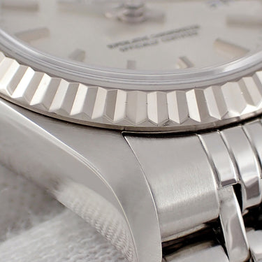 腕時計 ロレックス ROLEX デイトジャスト 26 79174 K番 自動巻き レディース K番 K18WG×SS コンビ シルバー デイト ジュビリーブレス