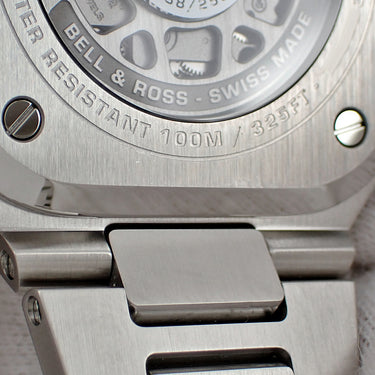 腕時計 ベル&ロス BELL&ROSS BR05 スケルトン アークティック ブルー BR05A-AB-SKST/SST 自動巻き メンズ 青 氷河 氷原 限定