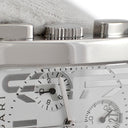 腕時計 ブルガリ BVLGARI レッタンゴロ クロノグラフ RTC49S クオーツ メンズ ホワイト 白 角型 スモールセコンド デイト