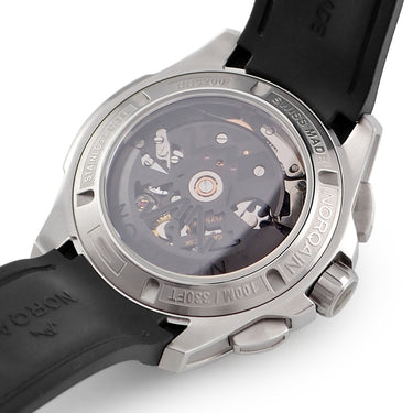 腕時計 ノルケイン NORQAIN インディペンデンス スケルトン クロノ 42mm NN3200SC/B323/322CHBR.20S 自動巻き メンズ 新品同様 黒