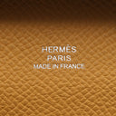 エルメス HERMES バスティア セサミ ヴォーエプソン コインケース シルバー金具 新品 未使用 茶 2026年製