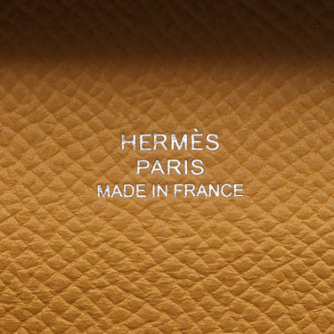 エルメス HERMES バスティア セサミ ヴォーエプソン コインケース シルバー金具 新品 未使用 茶 2026年製
