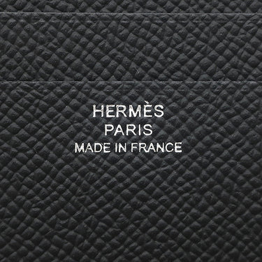 エルメス HERMES Hセリエ カードホルダー ブラック ヴォーエプソン カードケース 新品 未使用 黒 Ｈモチーフ 2026年製