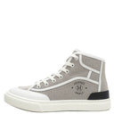 エルメス HERMES ゲット アップ H231028Z ベージュ×ホワイト キャンバス レザー #38 スニーカー 新品 未使用 Hロゴ ハイカット