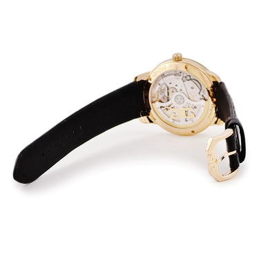 腕時計 グラスヒュッテ オリジナル GLASHUTTE ORIGINAL セネタ マイセン 100-10-01-01-04 自動巻き メンズ K18YG無垢 青針 白磁 ローマン
