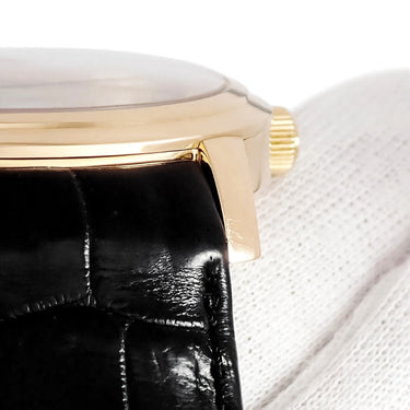 腕時計 グラスヒュッテ オリジナル GLASHUTTE ORIGINAL セネタ マイセン 100-10-01-01-04 自動巻き メンズ K18YG無垢 青針 白磁 ローマン
