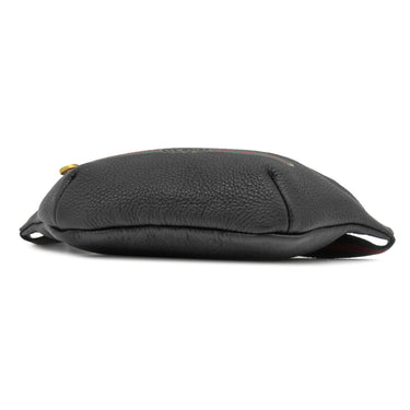 グッチ GUCCI グッチプリント スモール ベルトバッグ 527792 ブラック レザー ボディバッグ ゴールド金具 ウエストバッグ