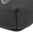 グッチ GUCCI グッチプリント スモール ベルトバッグ 527792 ブラック レザー ボディバッグ ゴールド金具 ウエストバッグ