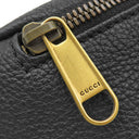 グッチ GUCCI グッチプリント スモール ベルトバッグ 527792 ブラック レザー ボディバッグ ゴールド金具 ウエストバッグ