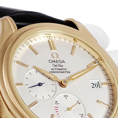 腕時計 オメガ OMEGA デ ヴィル コーアクシャル パワーリザーブ 4632.30.31 自動巻き メンズ K18YG無垢 デイト スモールセコンド