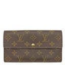 ルイヴィトン LOUIS VUITTON ポシェット ポルト モネ クレディ M61726 モノグラム モノグラムキャンバス 長財布 ゴールド金具 ポルトフォイユ サラ 二つ折り