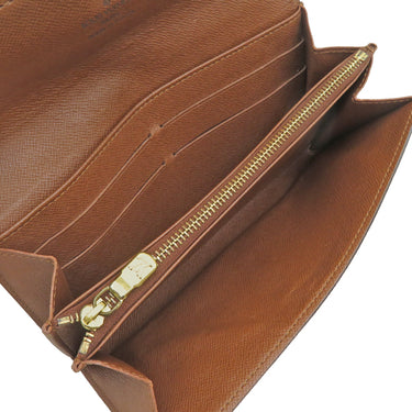 ルイヴィトン LOUIS VUITTON ポシェット ポルト モネ クレディ M61726 モノグラム モノグラムキャンバス 長財布 ゴールド金具 ポルトフォイユ サラ 二つ折り