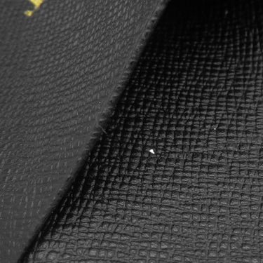 ルイヴィトン LOUIS VUITTON ポルトフォイユ ブラザ M32654 ブラック タイガ 長財布 シルバー金具 二つ折りイニシャル刻印有り
