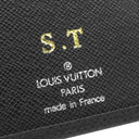 ルイヴィトン LOUIS VUITTON ポルトフォイユ ブラザ M32654 ブラック タイガ 長財布 シルバー金具 二つ折りイニシャル刻印有り