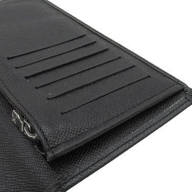 ルイヴィトン LOUIS VUITTON ポルトフォイユ ブラザ M32654 ブラック タイガ 長財布 シルバー金具 二つ折りイニシャル刻印有り
