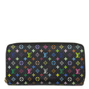 ルイヴィトン LOUIS VUITTON ジッピー ウォレット M60275 ノワール モノグラムマルチカラー 長財布 ゴールド金具 ラウンドファスナー