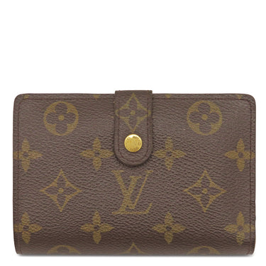 ルイヴィトン LOUIS VUITTON ポルト モネ ビエ ヴィエノワ M61663 モノグラム モノグラムキャンバス 二つ折り財布 ゴールド金具 茶 がま口
