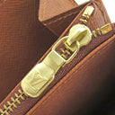 ルイヴィトン LOUIS VUITTON ポシェット ポルトモネ クレディ M61725 モノグラム モノグラムキャンバス 長財布 ゴールド金具 茶 フラップ式