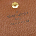 ルイヴィトン LOUIS VUITTON ポシェット ポルトモネ クレディ M61725 モノグラム モノグラムキャンバス 長財布 ゴールド金具 茶 フラップ式