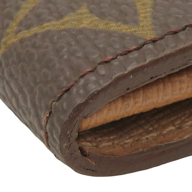 ルイヴィトン LOUIS VUITTON ポシェット ポルトモネ クレディ M61725 モノグラム モノグラムキャンバス 長財布 ゴールド金具 茶 フラップ式