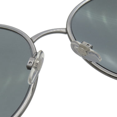 シャネル CHANEL ラウンド シェイプ 55□18 4206 ブラック プラスチック メタル サングラス ガンメタル金具 黒 グレーレンズ マーブル ココマーク