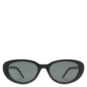 サンローラン SAINT LAURENT キャットアイ 55□19 SLM154/K ブラック アセテート サングラス ゴールド金具 黒 YSLモノグラム オーバルフレーム
