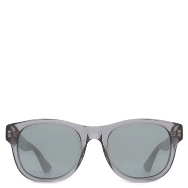 グッチ GUCCI ウェリントン 52□21 GG0003S クリア×ブラウン×レッド プラスチック サングラス シルバー金具 フルリム マーブル