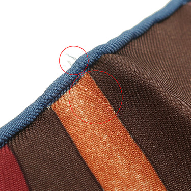 エルメス HERMES カレ90 ブラウン×マルチカラー シルク スカーフ 【ATTRAPE TES REVES/夢をつかめ】