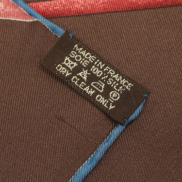 エルメス HERMES カレ90 ブラウン×マルチカラー シルク スカーフ 【ATTRAPE TES REVES/夢をつかめ】