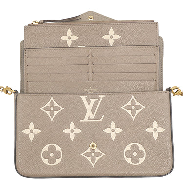 ルイヴィトン LOUIS VUITTON ポシェット フェリシー M82610 トゥルトレール×クレーム モノグラムアンプラント チェーンウォレット ゴールド金具