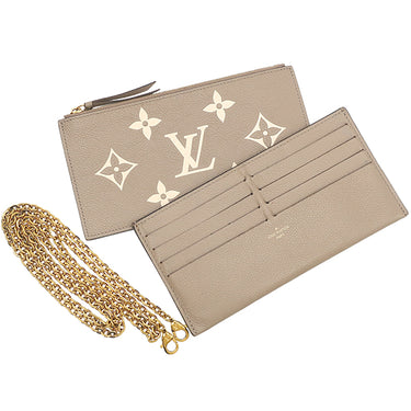 ルイヴィトン LOUIS VUITTON ポシェット フェリシー M82610 トゥルトレール×クレーム モノグラムアンプラント チェーンウォレット ゴールド金具
