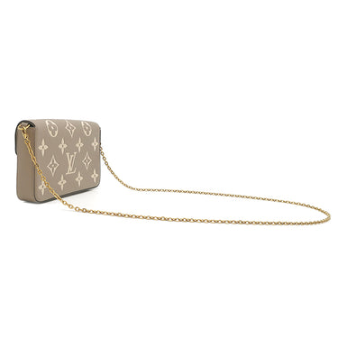 ルイヴィトン LOUIS VUITTON ポシェット フェリシー M82610 トゥルトレール×クレーム モノグラムアンプラント チェーンウォレット ゴールド金具