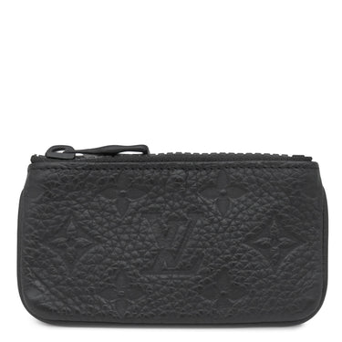 ルイヴィトン LOUIS VUITTON ポシェット クレ M67452 ブラック レザー モノグラムトリヨンレザー コインケース マットブラック金具 ヴァージルアブロー 黒 オレンジ