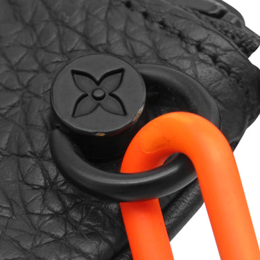 ルイヴィトン LOUIS VUITTON ポシェット クレ M67452 ブラック レザー モノグラムトリヨンレザー コインケース マットブラック金具 ヴァージルアブロー 黒 オレンジ