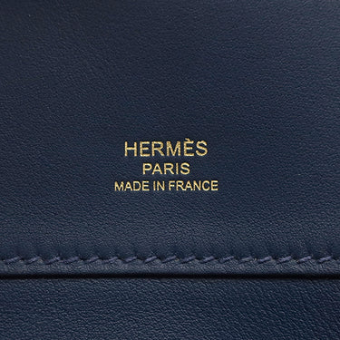 エルメス HERMES ケリーカット ブルーネイビー ヴォースイフト ハンドバッグ 紺 クラッチ
